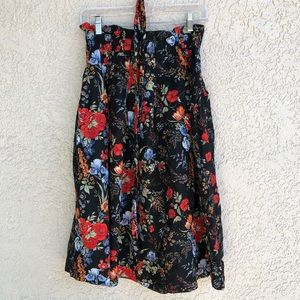 Floral midi skirt